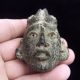 Stunning Mayan Face Pendant - Stone Carving - Antique Pre Columbian Statue - Olmec The Americas photo 2