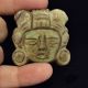 Mayan Stone Mask Pendant - Chief Figure - Antique Pre Columbian Statue - Olmec Aztec The Americas photo 7