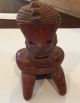 Seated Pre Colombian Warrior Figure Ancient Artifact Antiquities Pottery Ceramic The Americas photo 1