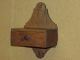 Rare 19th C Pa Scalloped Wood Lighting Shelf Sconce With Drawer In Old Surface Primitives photo 2