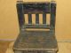 Rare 17th C Wainscot Joined Childs Chair With Flat Spindle Back Old Black Paint Primitives photo 4