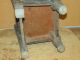 Rare 17th C Wainscot Joined Childs Chair With Flat Spindle Back Old Black Paint Primitives photo 5