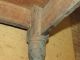 Rare 17th C Wainscot Joined Childs Chair With Flat Spindle Back Old Black Paint Primitives photo 6