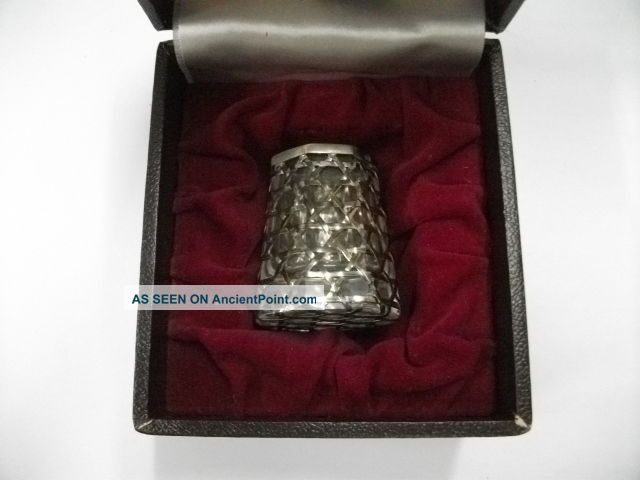 A Toothpick Case Of The Silver Winding.  Japanese Antique. Other Antique Sterling Silver photo