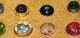 Antique Victorian Foil Glass Waistcoat Buttons Buttons photo 4