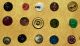 Antique Victorian Foil Glass Waistcoat Buttons Buttons photo 6