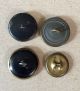 4 Different Antique Victorian Brass Floral Picture Buttons Buttons photo 1