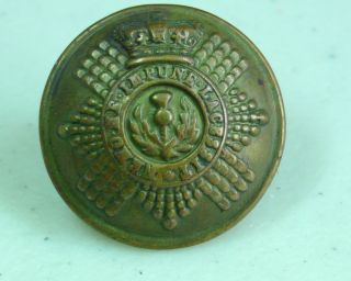 1840 - 1860 (crimean War) Qvc The Scots Guards 26mm Brass Button By Firmin Rmdc photo