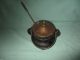 Antique Fireplace Starter With Wand (cast Iron & Brass) Hearth Ware photo 1