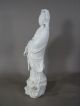 Old Chinese Dehua Blanc De Chine Statue Of Guanyin Kwan-yin photo 6