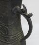 G005 Chinese Tasty Copper Ware Flower Vase With Fine Relief Work And Name Of Era Vases photo 3