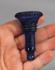 Rare Antique Drapers Patent 1851,  Pewter Amethyst & Cobalt Blue Glass Inkwel Other Mercantile Antiques photo 4
