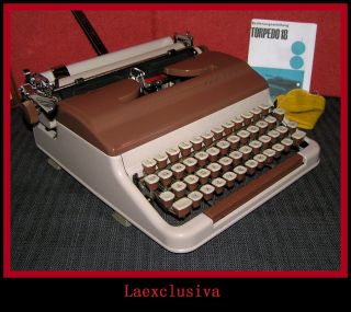 Special Torpedo 18 Typewriter - Math Script Keyboard - 1960s,  Perfect photo