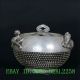 Tibet Silver Copper Hand - Carved Dragon Incense Burner W Daqing Mark Csy698 Incense Burners photo 3