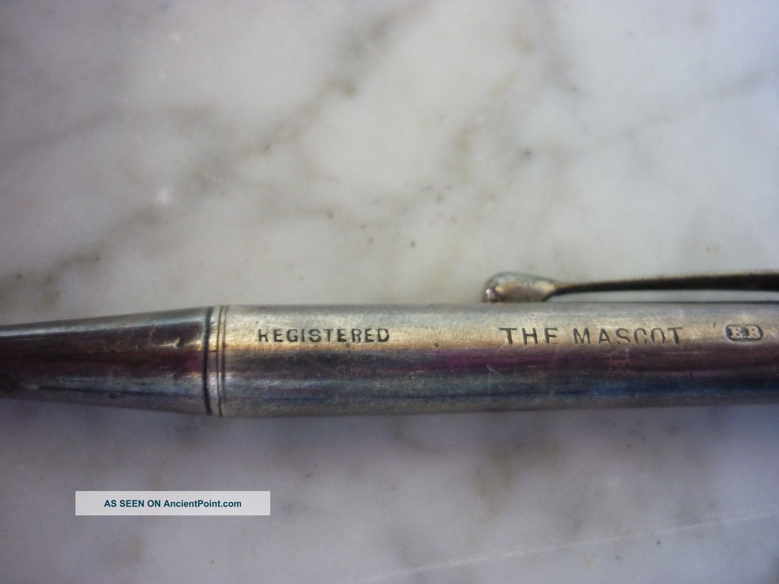 Vintage The Mascot Sterling Silver Pencil 14 Sterling Silver (.925) photo