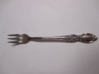 Wm Rogers And Son Victorian Rose Cocktail Fork Is 3 Tines photo