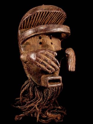 Iv.  Coast: Tribal Impressive African Bete Mask. photo