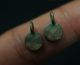 2 Viking Silver Earrings / Pendant Amulets,  Ca 1150 Ad.  Ag Wearable Vf Scandinavian photo 3