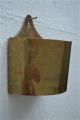 Antique Brass Wall Hanging Container Spill Pot Wall Pocket Splints Tapers Sp1 Other Antique Hardware photo 2