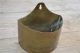 Antique Brass Wall Hanging Container Spill Pot Wall Pocket Splints Tapers Sp1 Other Antique Hardware photo 7
