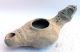 Ancient Biblical Oil Lamp Figure Iron Age Pottery Holy Land Pottery Clay Egyptian photo 1