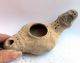Ancient Biblical Oil Lamp Figure Iron Age Pottery Holy Land Pottery Clay Egyptian photo 5