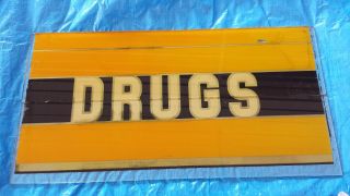 Vintage Reverse Painted Drug Store Sign (2 Piece) 31 