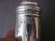 A Good Qualitysolid Silver Muffineer Assayed London 1919 Salt & Pepper Shakers photo 1