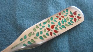 Sterling Silver A Michelsen Christmas Spoon 1955 Poinsettia photo
