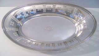 Tiffany & Co Sterling Silver Pierced Bread Bowl Dish photo