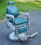 Antique Barber Chair Theo A Kochs Chicago 1920 ' S? 1930 ' S? Old Vintage Tattoo Barber Chairs photo 2