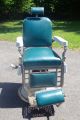 Antique Barber Chair Theo A Kochs Chicago 1920 ' S? 1930 ' S? Old Vintage Tattoo Barber Chairs photo 4