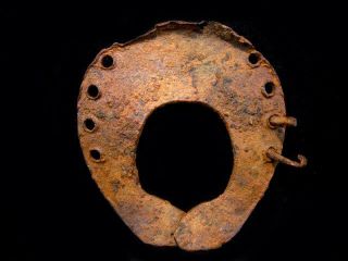 Extremely Rare Large Roman Period Iron Horse Shoe,  Top Quality, photo
