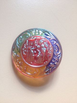Antique Czech Glass Button photo