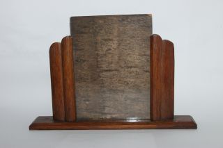 Art Deco 1930s Wooden Photo Frame,  Small Mantel Shelf Standing photo