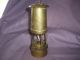 Antique Coal Miners Hanging Oil Lantern Brass Mining Oil Safety Lamp Am690 Mining photo 1