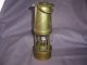 Antique Coal Miners Hanging Oil Lantern Brass Mining Oil Safety Lamp Am690 Mining photo 3