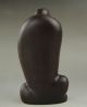 18cm Old Chinese Buddhism Wood Happy Laugh Maitreya Buddha Bat Stand Statue Nr51 Other Chinese Antiques photo 4