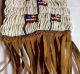Antique Native American Sioux Beaded Leather Pipe Bag Flag Design Native American photo 5