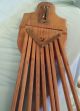 Antique 9 Arm Oak Wooden Clothes Drying Rack - Wall Mounted Other Antique Home & Hearth photo 6