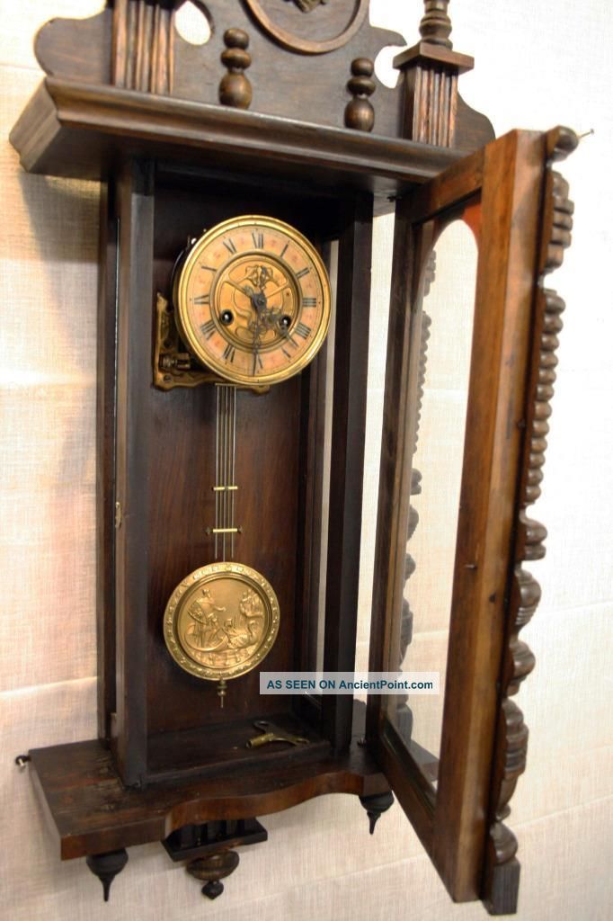 German Mauthe Fms D.  R.  P.  Wall Clock Vienna Clocks photo