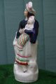 Mid 19thc Staffordshire Female Figurine & Child In Tartan Blanket C1860s Figurines photo 4