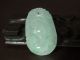 Icy Green White Natural A Jade Jadeite Hand - Carved Ruyi Cloud Pendant 6122100 Necklaces & Pendants photo 3