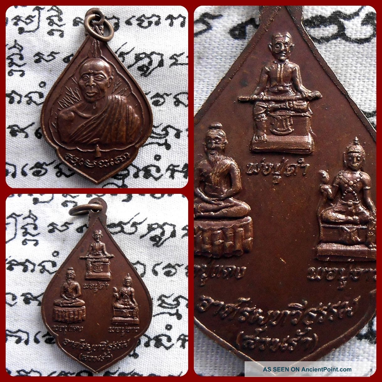 Phra Lp.  Dam,  Lp.  Daeng,  Lp.  Khao Powerful Magic Thai Amulet Pendant Talisman Amulets photo