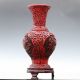 Oriental Vintage Delicate Lacquer Hand - Carved Peony Flower Vase Csyb179 Vases photo 2