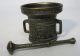 Antique Solid Bronze Figural Double Handled Apothecary Mortar & Pestle Nr Yqz Mortar & Pestles photo 6