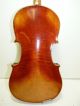 Antique/vintage Full Size 4/4 Scale Strad Conservatory Violin W/ Old Bow & Case String photo 3