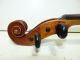 Antique/vintage Full Size 4/4 Scale Strad Conservatory Violin W/ Old Bow & Case String photo 6