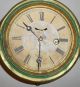 Antique 8 Day Waterbury Nautical Ship Clock Lever Wood Back 1860s Date Clocks photo 6