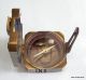 Antique Brass Kelvin & Hughes London 1917 Nautical Geological Brunton Compass Compasses photo 3